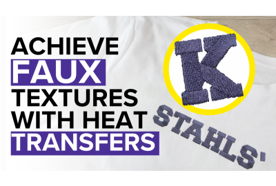 Achieve an Embroidery Finish in 12 Seconds with Heat Transfers