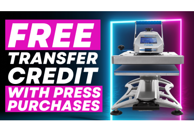 Free Heat Transfer Credit With Heat Presses