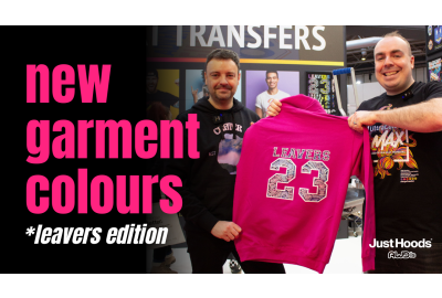 NEW: JH001 Just Hoods colours for Leavers Garments