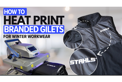 How to Heat Print Branded Gilets for Winter Workwear
