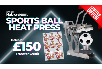 Hotronix Auto Open Sports Ball Heat Press & Transfer Credit Bundle