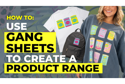 Design a Product Range with One Heat Transfer Gang Sheet