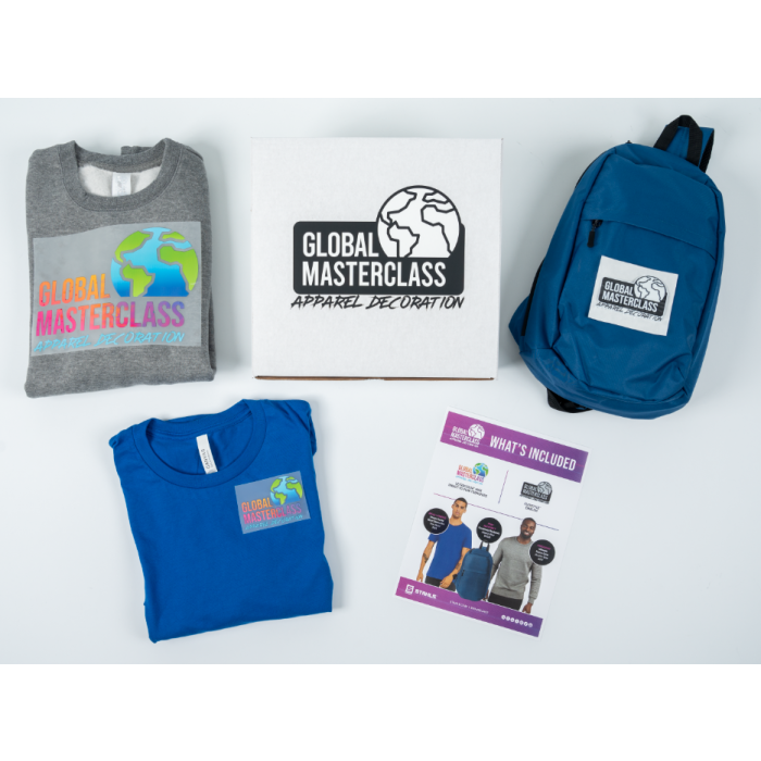 apparel decoration global masterclass kit
apparel decoration global masterclass kit
