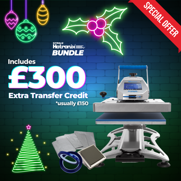Hotronix Fusion IQ Heat Press Bundle