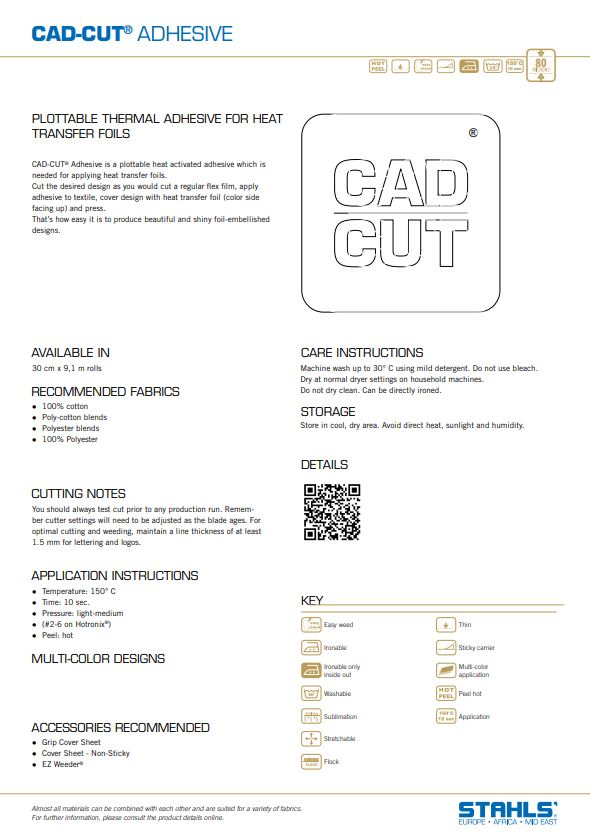 Stahls' Cad-Cut Adhesive for Foil