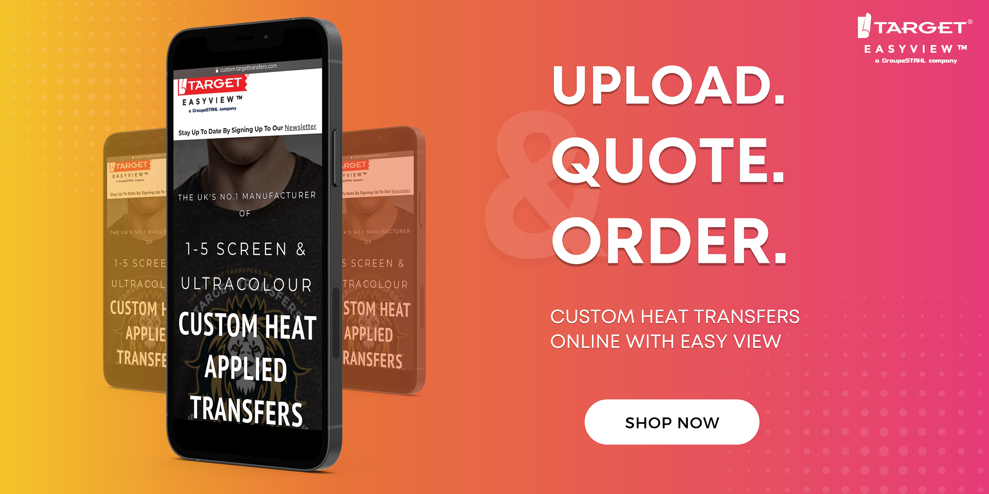 Order Custom Heat Transfers Online 24/7 with Easy View