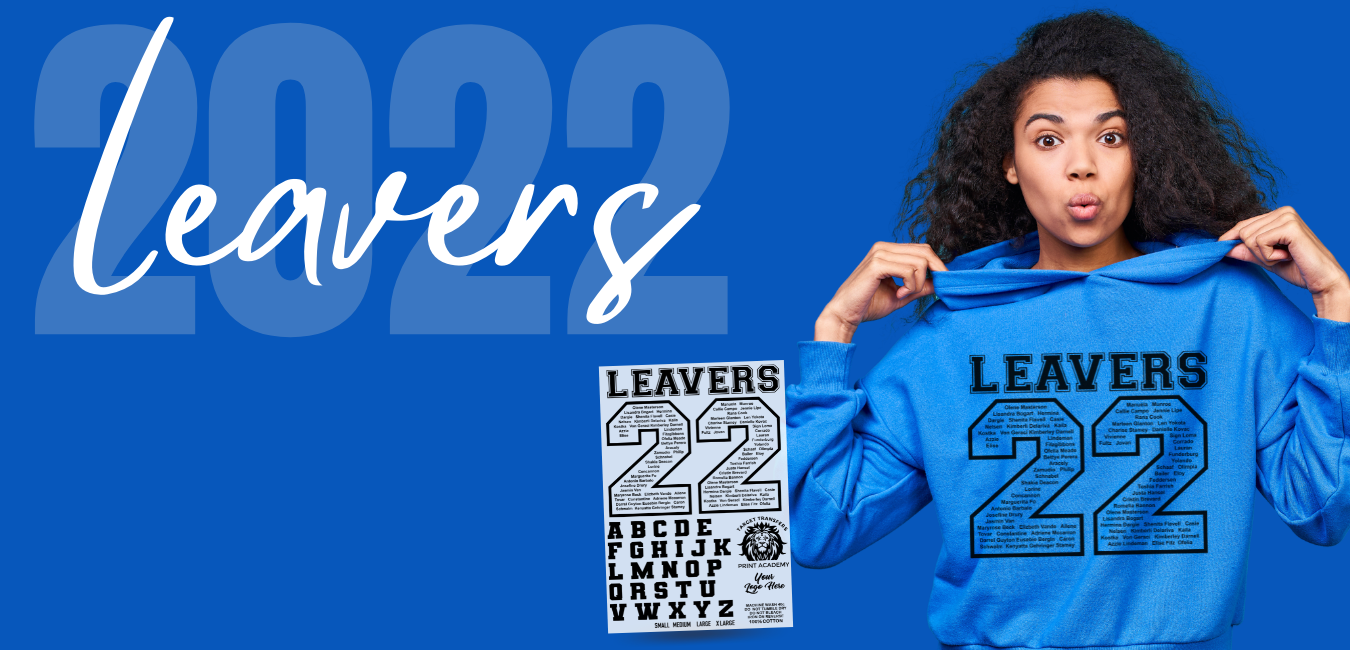 Leavers 2022 Custom Heat Transfers