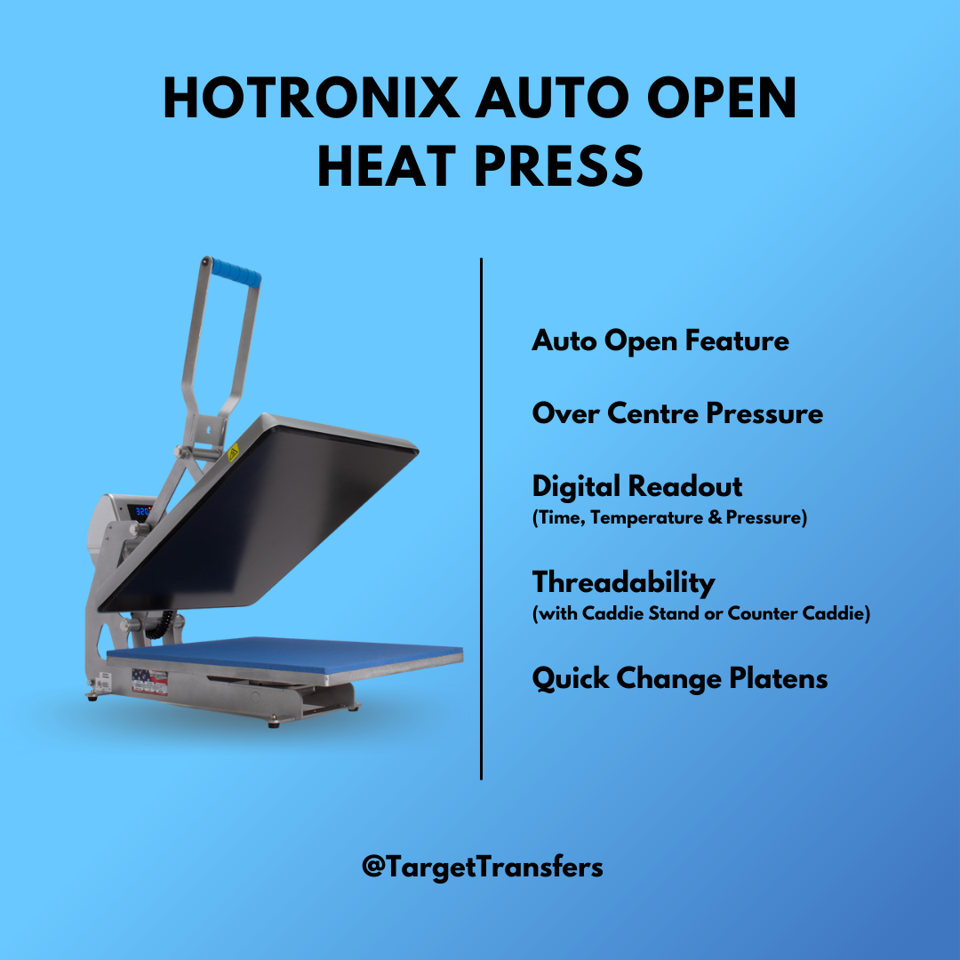 Hotronix Auto Open Heat Press Key Features